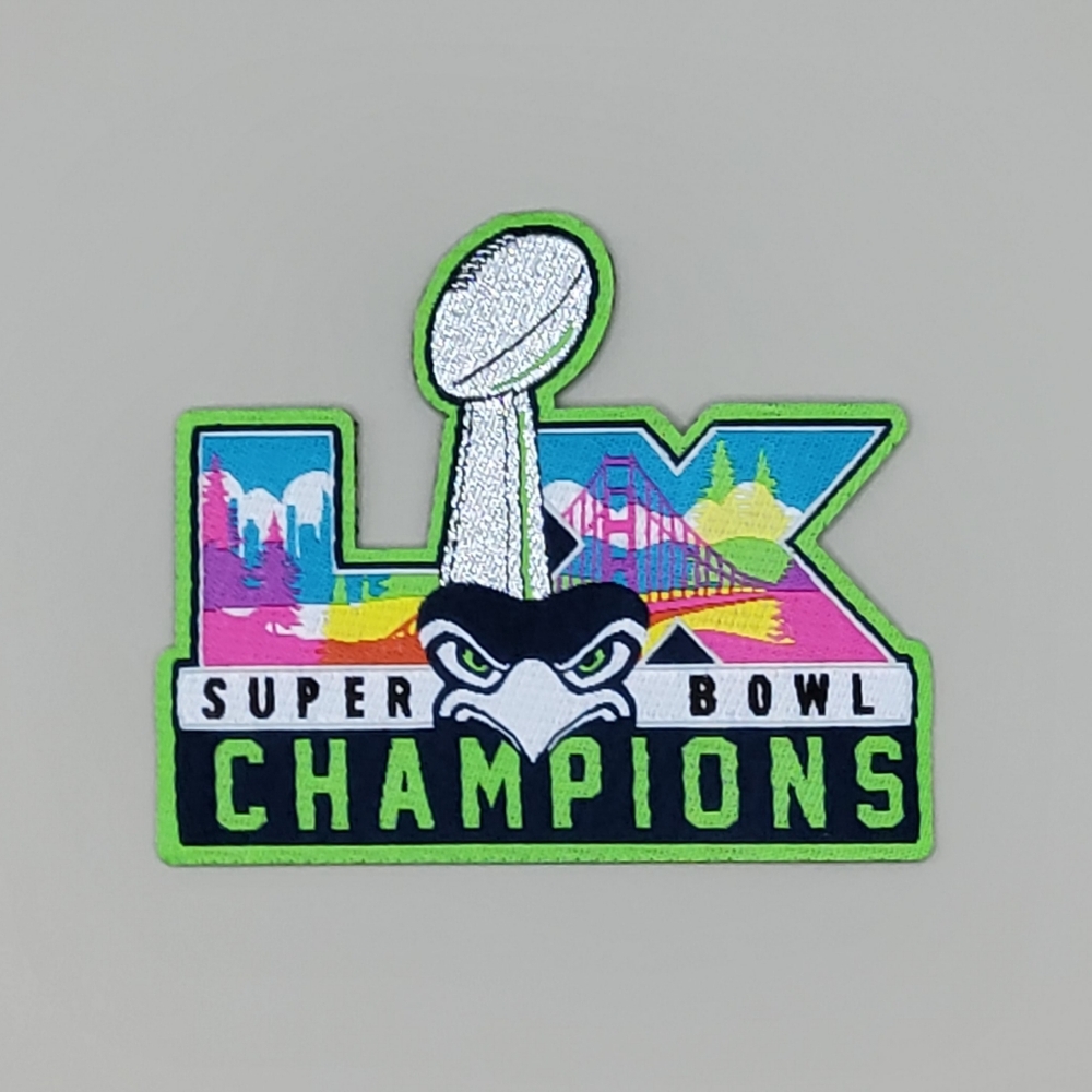 Seattle Seahawks Super Bowl 60 LX Champions Woven Patch